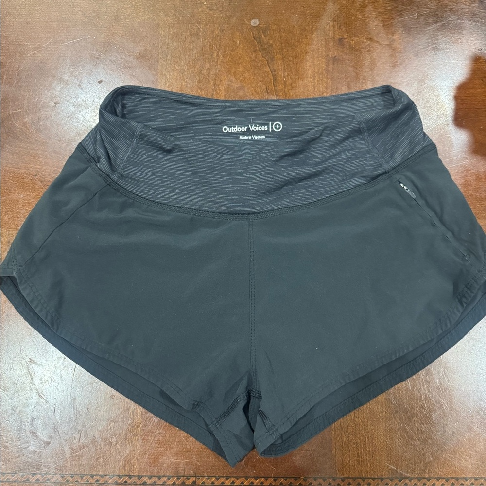 Outdoor Voices Black Athletic Shorts Women’s Small